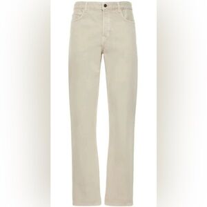 The Row Carlisle Relaxed Straight Leg Jeans Size 36 Off White Beige Ecru Rigid